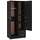 vidaXL Drehtürenschrank 80 x 180 x 52 cm schwarz