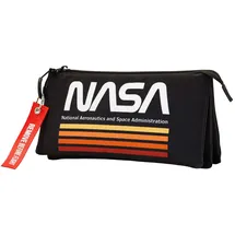 Karactermania NASA Black-FAN Dreifach Federmäppchen, Schwarz