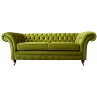 JVmoebel Chesterfield-Sofa, Chesterfield Sofa Wohnzimmer Klassisch Design Sofas Couch grün