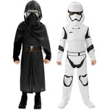 Star Wars Kylo Ren & Stormtrooper Doppelpack Kostüm für Kinder - Kindergröße: 110-116 (Medium