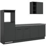 Roller Küchenzeile 260 cm Schwarz