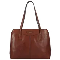 the Bridge Gloria Schultertasche Leder 36 cm braun