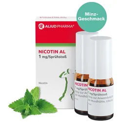 NICOTIN AL 1 mg / Sprühstoß zur Rauchentwöhnung 2 St Spray