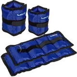 MOVIT Gewichtsmanschette 4er Set Gewichtsmanschetten, Fuß/Handgelenk blau