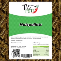 Tasty Pott Holzpellets Pellets Holz | Grillen, Smoken, Heizen und für die Feuerschale | Aroma Wärme Genuss | Holzpellets im Sack 6mm 15kg (2)
