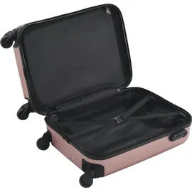 vidaXL Hartschalen-Trolley 4-Rollen Cabin 36 cm / 22 l roségold