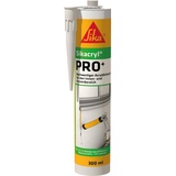Sika Sikacryl – Acryldichtstoff – Sikacryl PRO+ Weiß 12,5 % Bewegungsaufnahme – für Anwendungen im Innen- und Außenbereich – lösemittelfrei – 300 ml