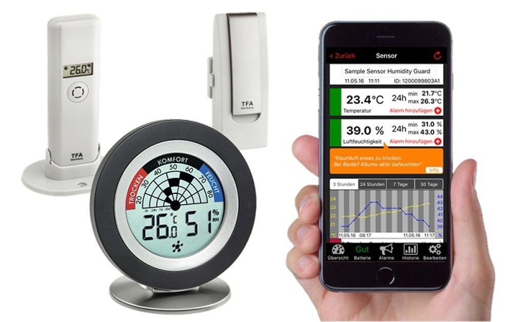 Preisvergleich Produktbild TFA Dostmann Raumthermometer