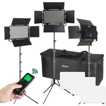 Viltrox VL-S50T LED-Licht Triple Kit 3W warmweiß 3 St.