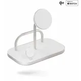 Zen Zens Aluminium Series 4 in 1 Magnetic Wireless Charger + Watch 65W Qi2 weiß