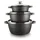 Cheffinger Topf-Set 6-tlg. 3 x Kochtopf + 3 x Deckel