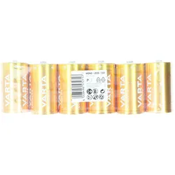 Varta Batterie Alkaline, Mono, D, LR20, 1.5V Longlife, Folienverpackung (6-Pack)