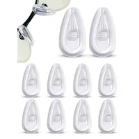 SPORTS WORLD VISION Brillen-Nasenpads | Hochwertige, weiche Silikon-Air-Active-Nasenpads für Brillen | 13mm Brillenpolster zum Einschrauben im 5er-Set