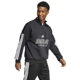 adidas House of Tiro Fleece 1/2-Zip Sweatshirt Herren Schwarz XL