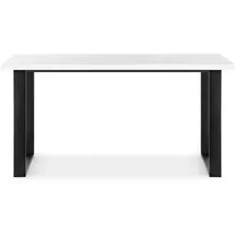 Konsimo Esstisch 80 x 77 x 77 cm weiß