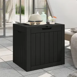 furnicato Gartenbox 55,5 x 43 x 53 cm 1-tlg. Schwarz