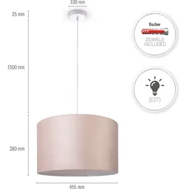 Paco Home Hugo 1-flg. 45,5 cm Velours beige