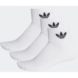 adidas Mid Crew Socken 3er Pack White / White / Black 40-42