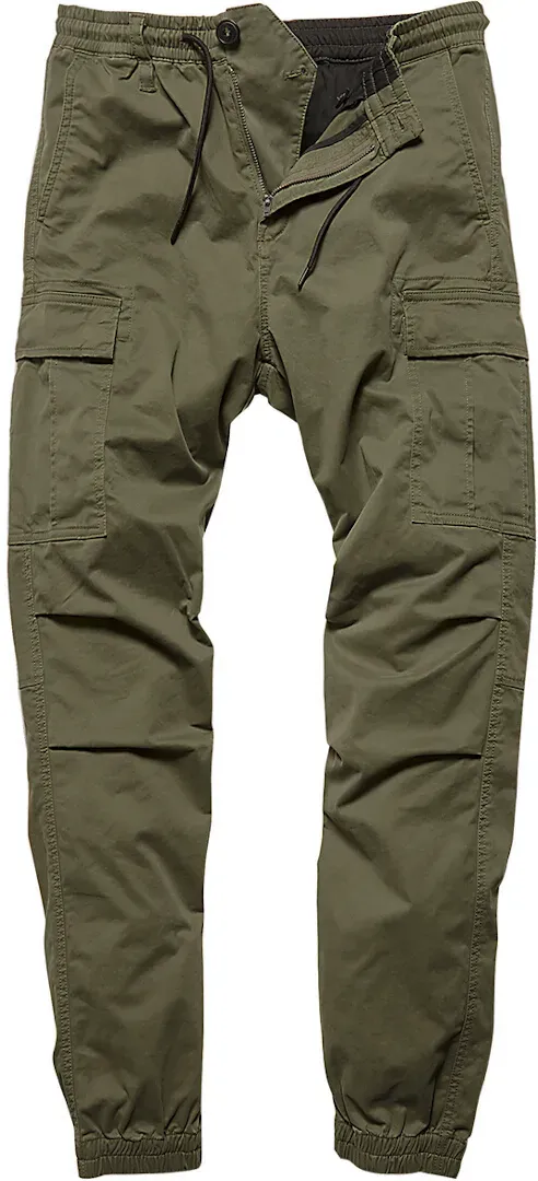 Vintage Industries Vince Cargo Jogger Broek, groen, 36 Voorman