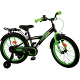 Volare Kinderfahrrad Thombike für Jungen 18 Zoll Kinderrad in Schwarz Grün