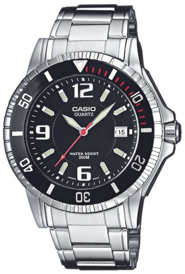CASIO Chronograph Casio Herren-Armbanduhr Casio Collection Men MTD-1053D-1AVES Edelstahl