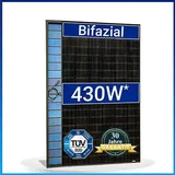 2x 430W Bifazial Solarmodul Glas-Glas Full Black - PV Modul