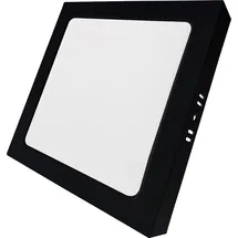 LUXULA LED Aufbauleuchte 6 Eckig IP44 600lm Schwarz