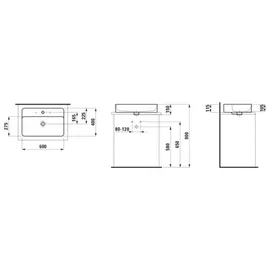 Laufen Val Waschtisch 60 x 42 cm (8102834001581)