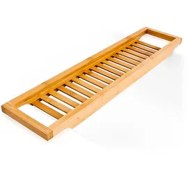 Relaxdays Badewannenablage Hellbraun