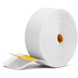 Primo Weichsockelleiste Selbstklebend 13 x 48mm, Weiß - Länge: 10m - Sockelleiste für Küche und Badezimmer, Fußleiste Selbstklebend aus PVC