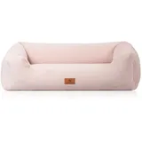 Knuffelwuff Hundebett Schnuffelupagus Orthopädisch Kunstfell XXL Rosa
