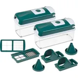 Nicer Dicer smart | Doppel-Set 12-tlg. - Grün