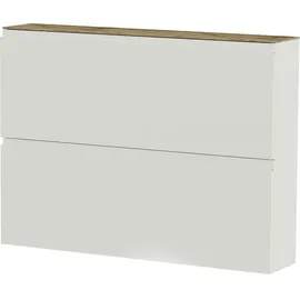 MODERANO Hängeschuhschrank 110 x 82 x 22 cm weiß / weiß