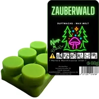 WonderWax Neon Duftriegel 6 x Duftwachs Kreise Wachsmelt Duftwachs Raumduft für Duftlampen Soja Wachs Melts Duftmelt Aroma Wellnes Kerzen Wärmer Wax Tarts Zauberwald