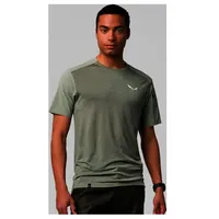 Salewa Puez Merino Hybrid T-Shirt Schwarz/Grün M