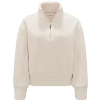 OPUS Damen Sweatshirt | Sweater GATROI Regular in Teddyfell Optik Soft Cream, 44