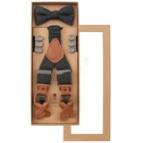 Prince Bowtie Hosenträger grau