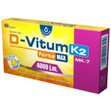 D-Vitum forte Vitamin D und K für übergewichtige Erwachsene D3 4000 IE natürliche K2 MK-7 100 mcg 60 Kapseln Oleofarm