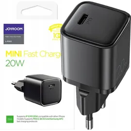 Joyroom USB Typ C 20W Power Delivery Quick Charge 3.0 AFC schwarz