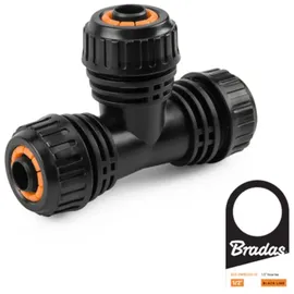 Bradas T-Stück Schlauchverbinder 1/2" schwarz