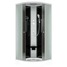 AcquaVapore Duschkabine Fertigdusche Dusche Komplettkabine D10-23M0-EC 100x100 cm mit 2K Scheiben Versiegelung