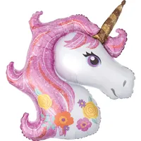 amscan® SuperShape Folienballon Magical Unicorn 83 x 73 cm