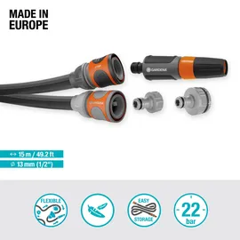 Gardena Textilschlauch Liano Life 15 m Set 18445