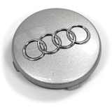 Audi 4B0601170Z17 Radzierkappe (1 Stück) Radnabenabdeckung Felgendeckel Nabenkappe, avussilber, 9.4 x 8.8 x 1.8 cm, Silber