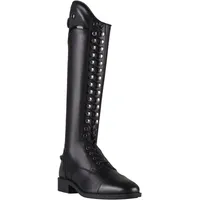 QHP Dressur Leder-Reitstiefel Hailey Junior 33 Schwarz