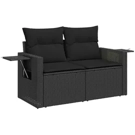 vidaXL Garten-Lounge-Set 5-tlg. schwarz