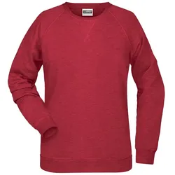 Ladies's Sweatshirt | carmine-red-melange | 2XL - carmine-red-melange