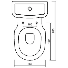 Bäder Boutique KLASSICO Nostalgie Stand-Kombi-WC mit WC-Sitz Weiß