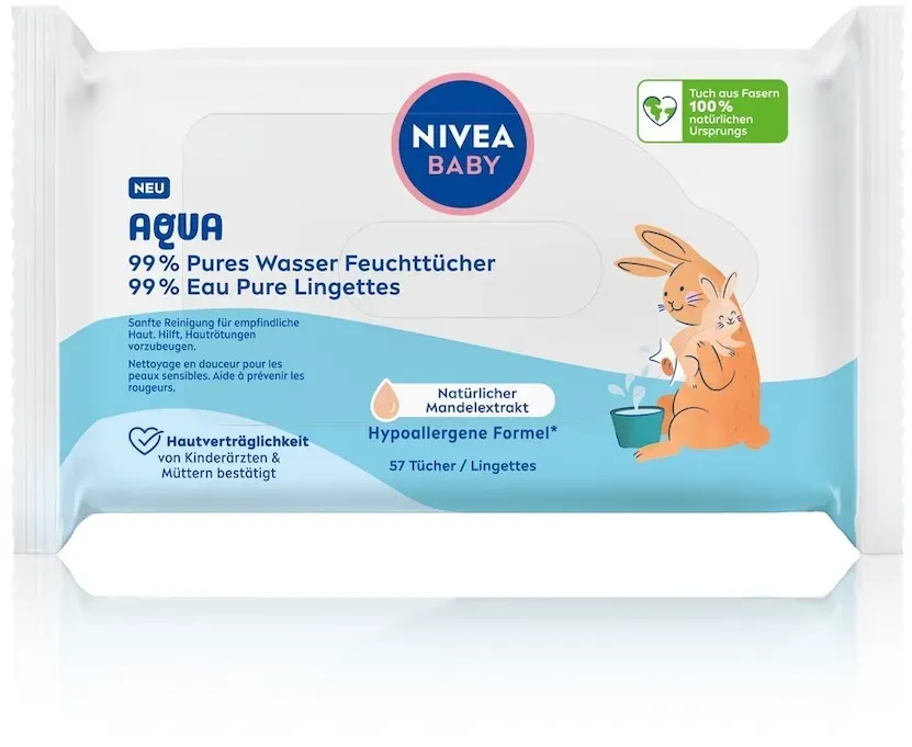 Preisvergleich Produktbild NIVEA BABY Aqua 99% Pures Wasser Feuchttücher Zubehör