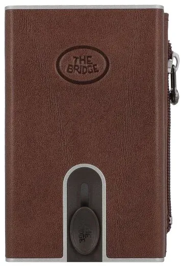 The Bridge Stouo Geldbörse RFID Schutz Leder 6.5 cm  braun